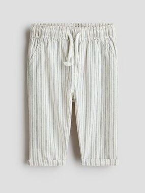 Linen-Blend Pants